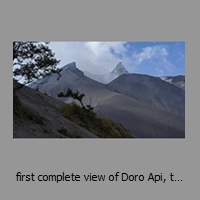 first complete view of Doro Api, the active volcano